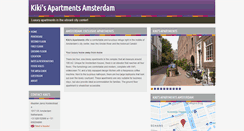 Desktop Screenshot of kikisapartmentsamsterdam.com